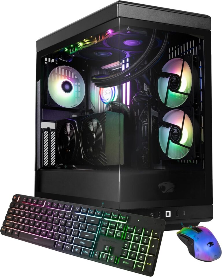 iBUYPOWER Y40 PRO Black Gaming PC Desktop Computer AMD Ryzen 9 7900X CPU, NVIDIA GeForce RTX 5070Ti 16GB GPU